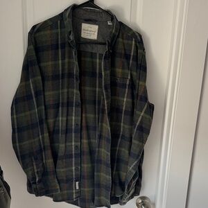 Weatherproof Vintage Gray and Green Flannel